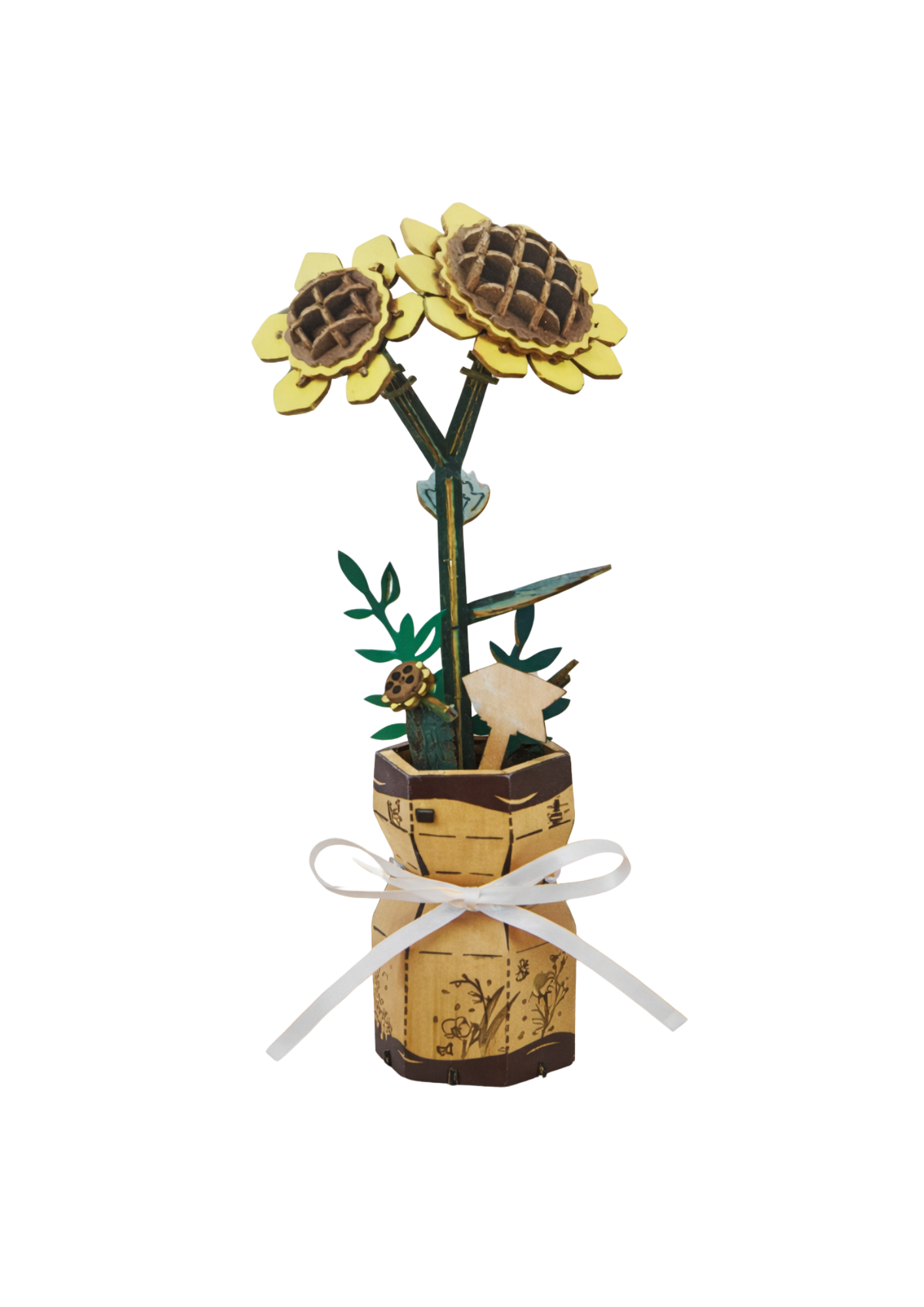 Caja Inspire, Flor 3D, Girasol JM-012, 16.5x1x24.4cm