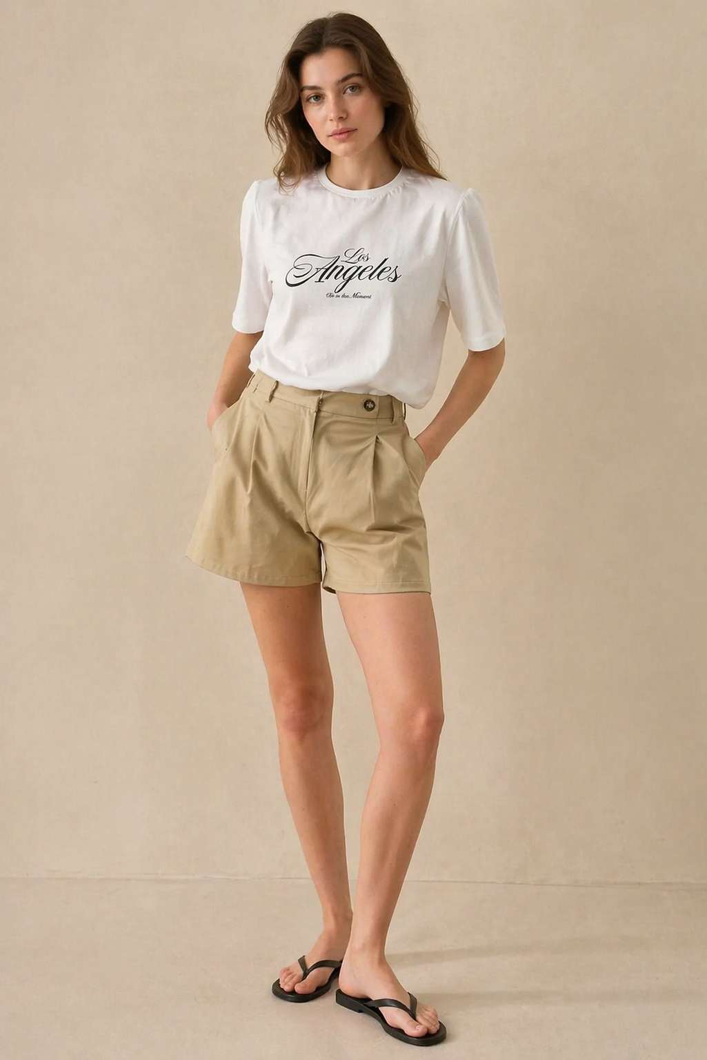 High-waisted shorts - NOLA