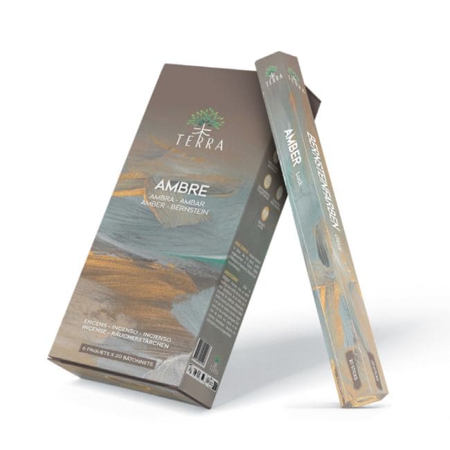 Encens Terra Sans Charbon Hexa - Ambre 30g