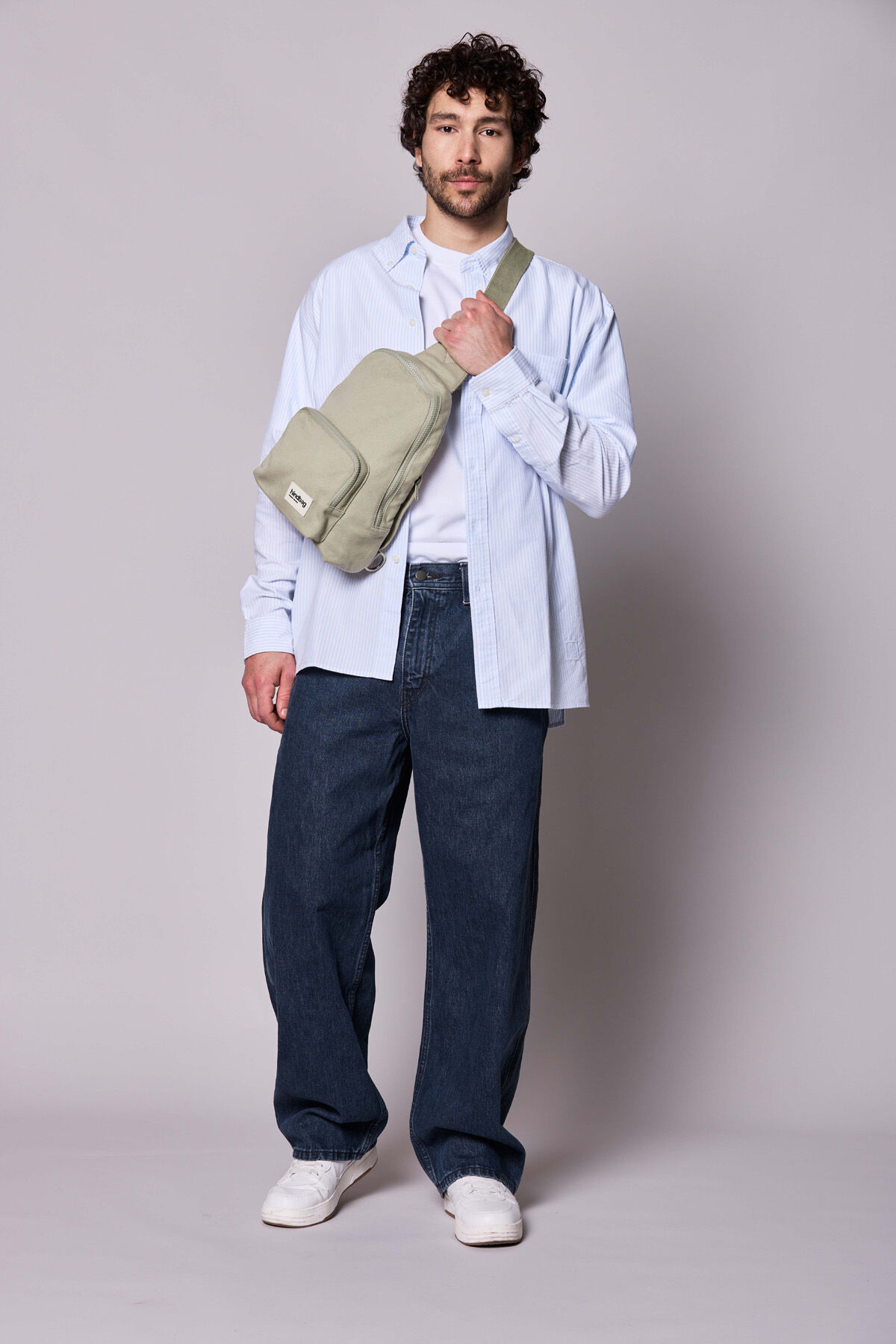 Felix green clay Sling Bag