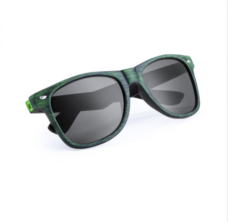 Occhiali da sole unisex verdi.