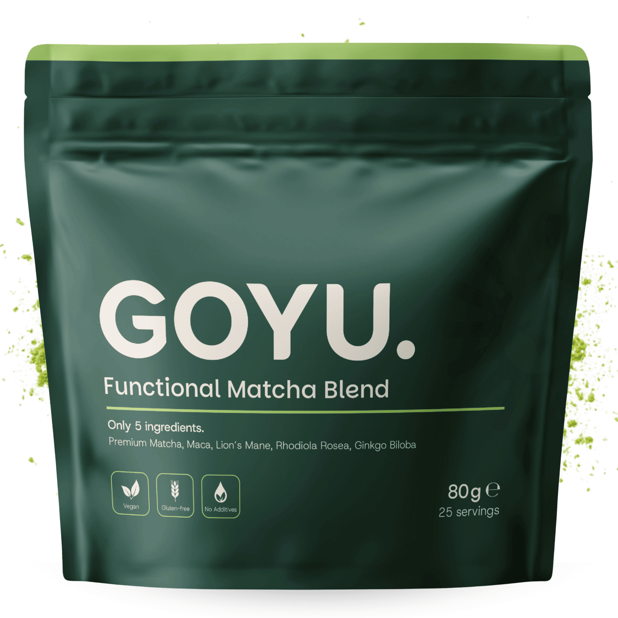 GOYU Functional Matcha Blend - Matcha, Maca, Lion's Mane, Rhodiola & Ginkgo