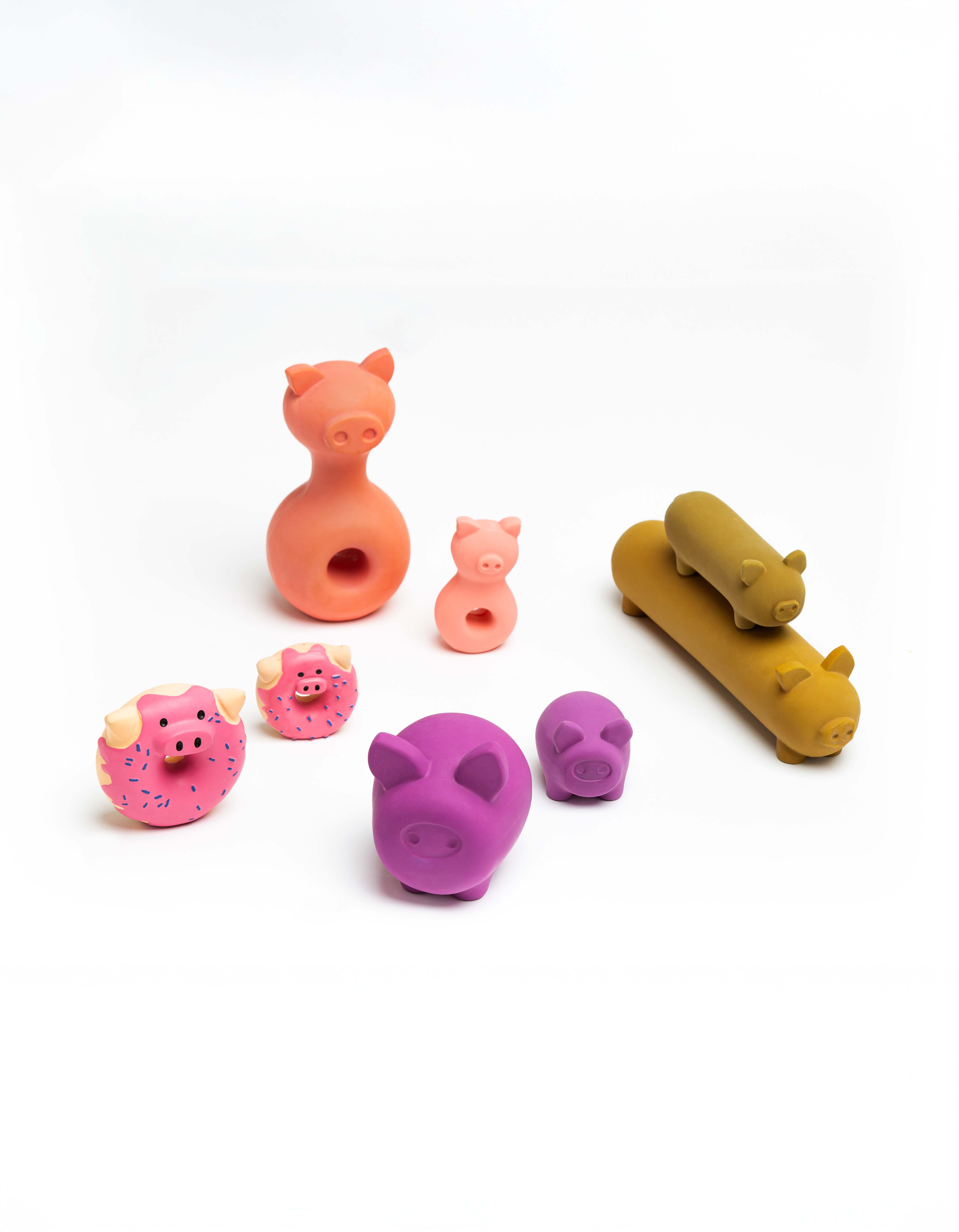 Schweinchen-Latexspielzeug für Hunde und Katzen