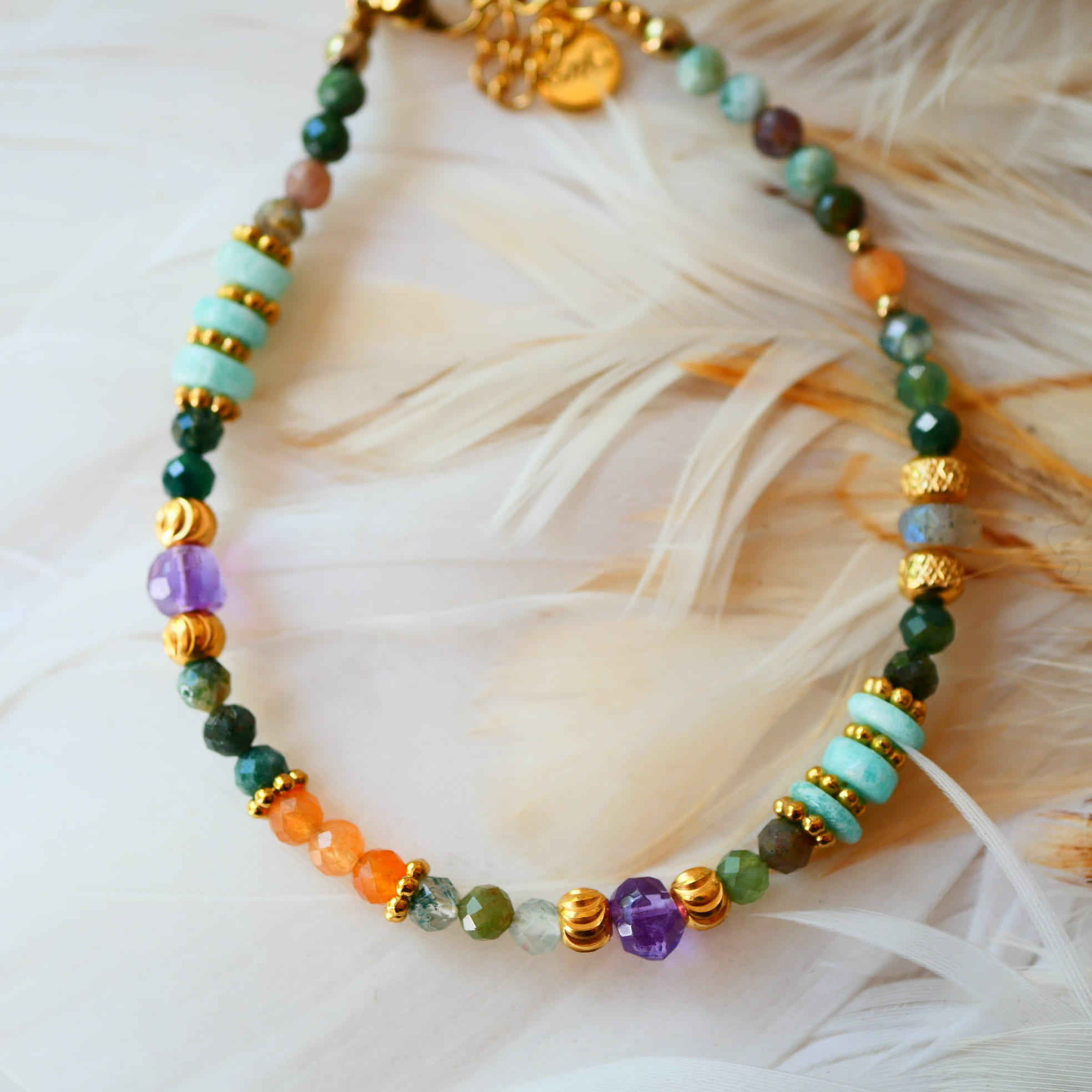 Bracelet Utsav Agates Indiennes – Joie & Célébration