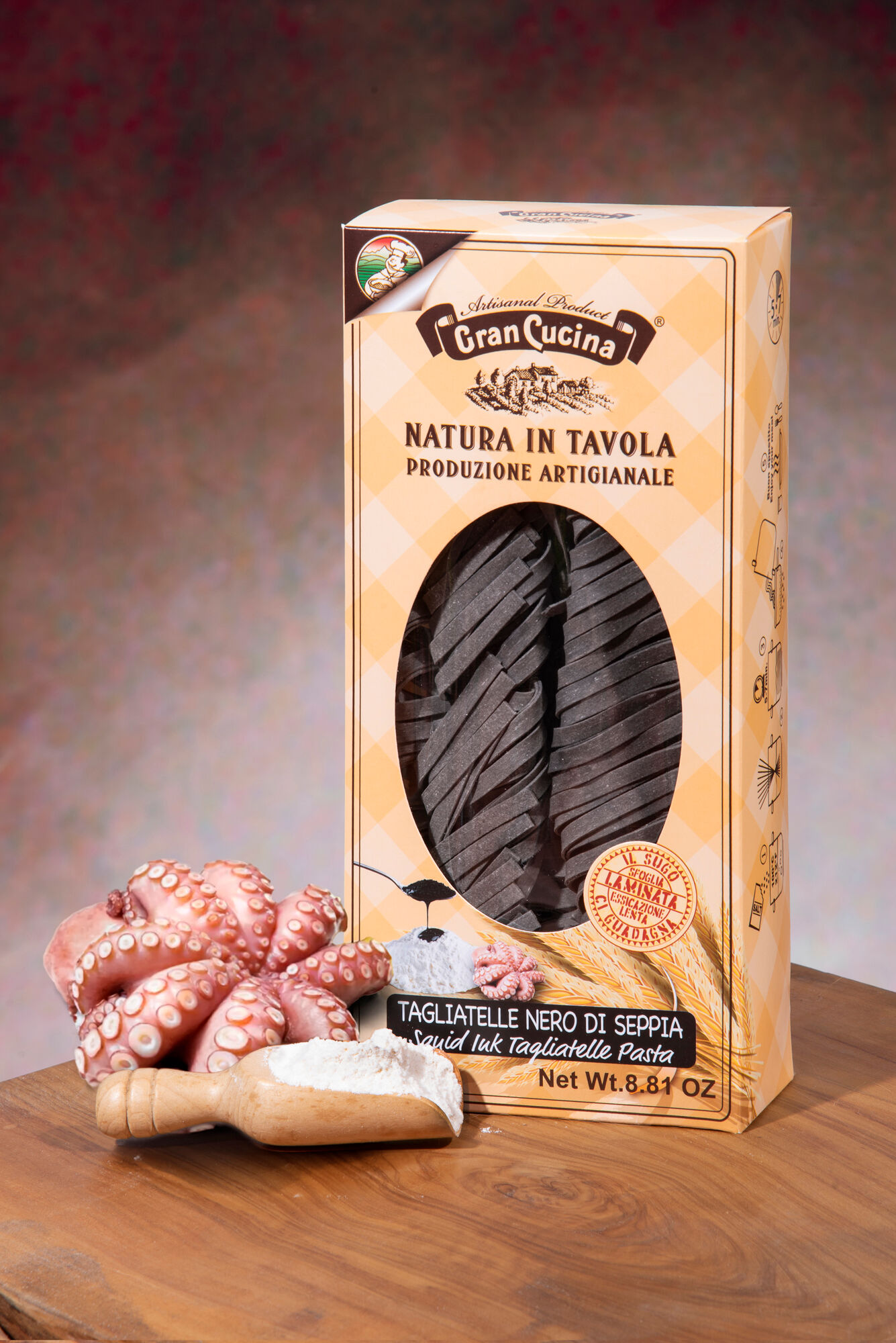 Cuttlefish Ink Tagliatelle 250g Case