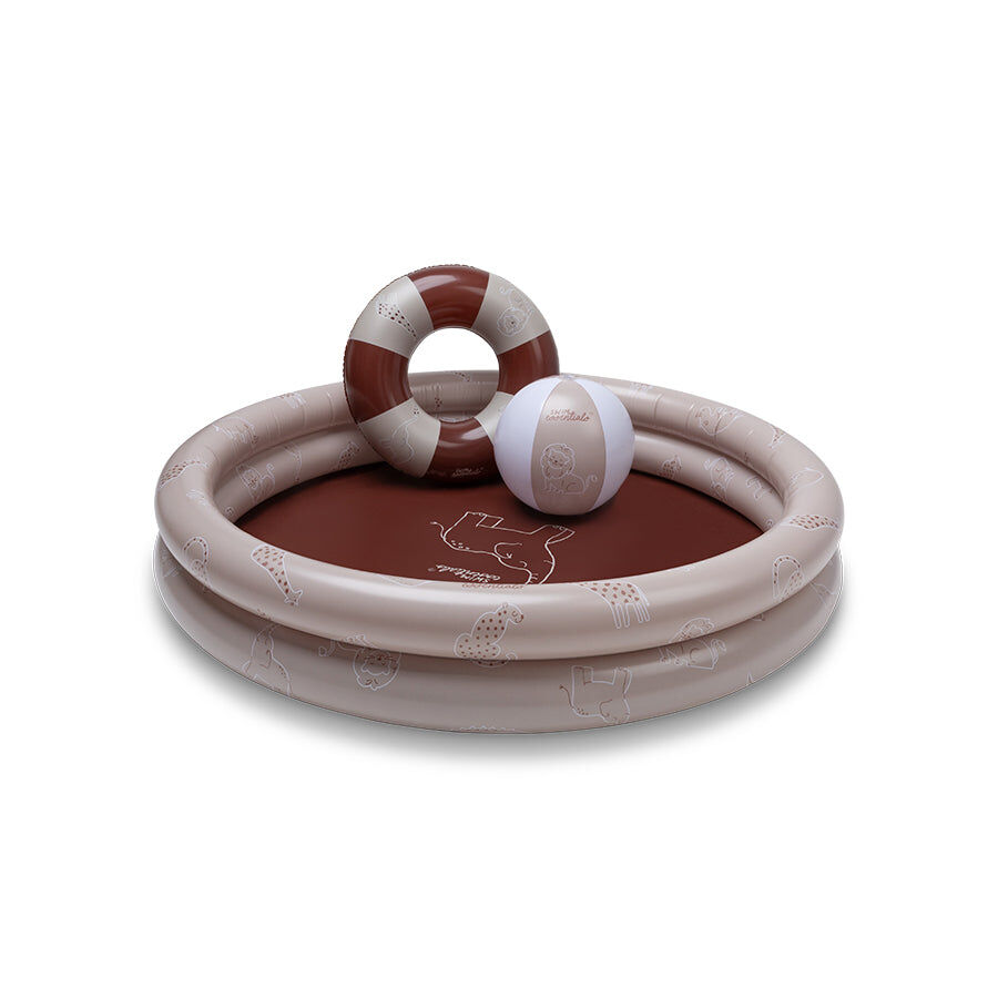 Juego de piscina infantil - Beige - Vida salvaje