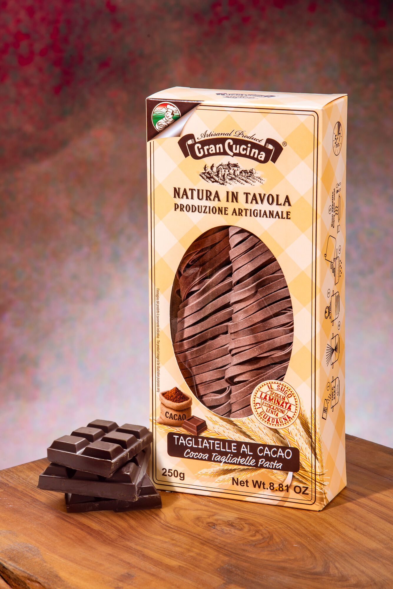 Cocoa Tagliatelle 250g Case
