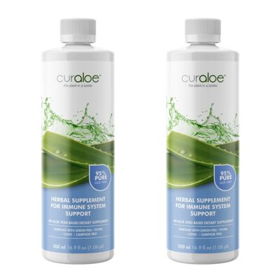 2-pack Pure Aloe Vera Supplement Immune System Support