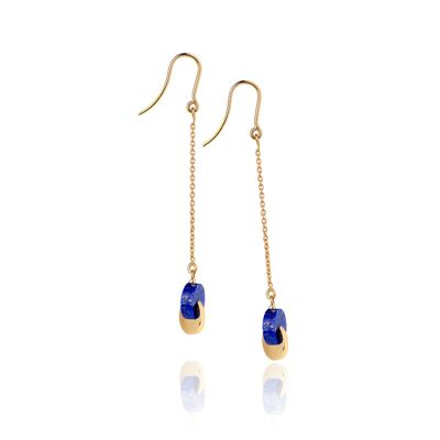 BOUCLES D'OREILLES ECLIPSE lapis lazuli