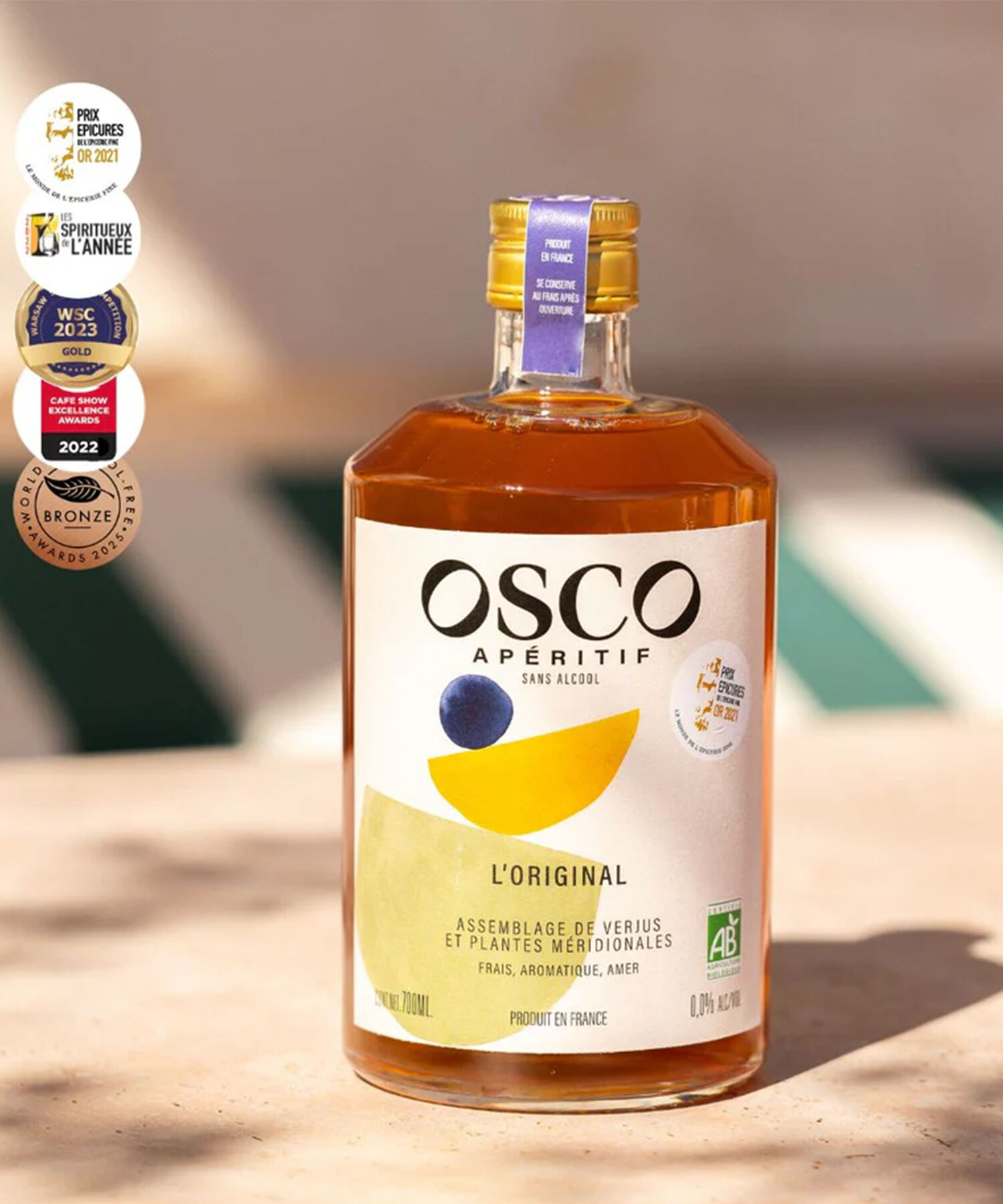 OSCO L'Original Organic Alcohol - Free Aperitif (70cl) 0.0%