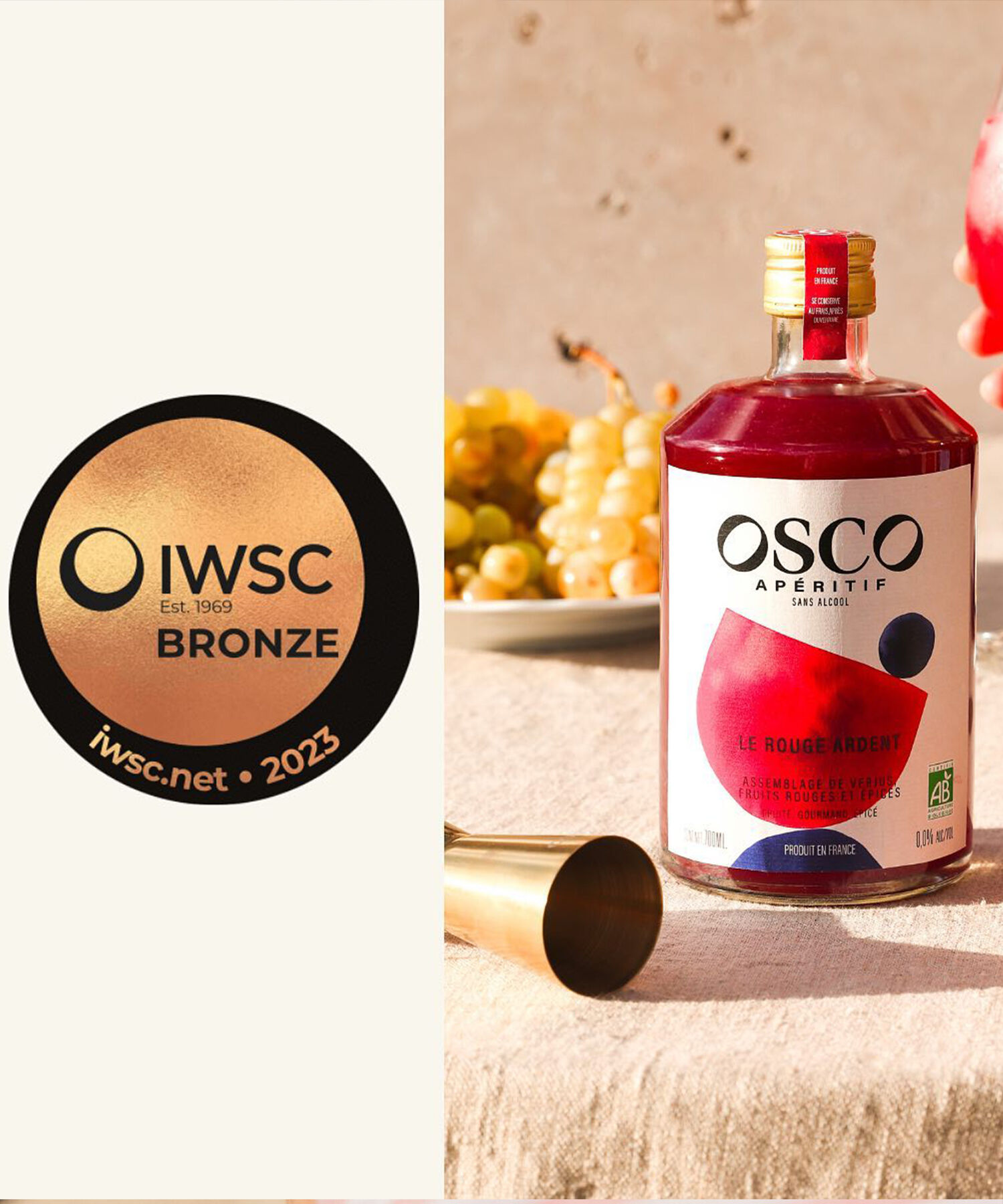 OSCO Le Rouge Ardent Alcohol - Free Aperitif (70cl) 0.0%