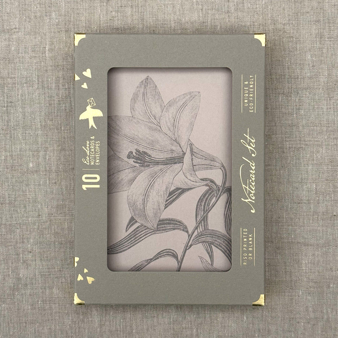 Notecard Set / Lily / Premium Gmund Paper
