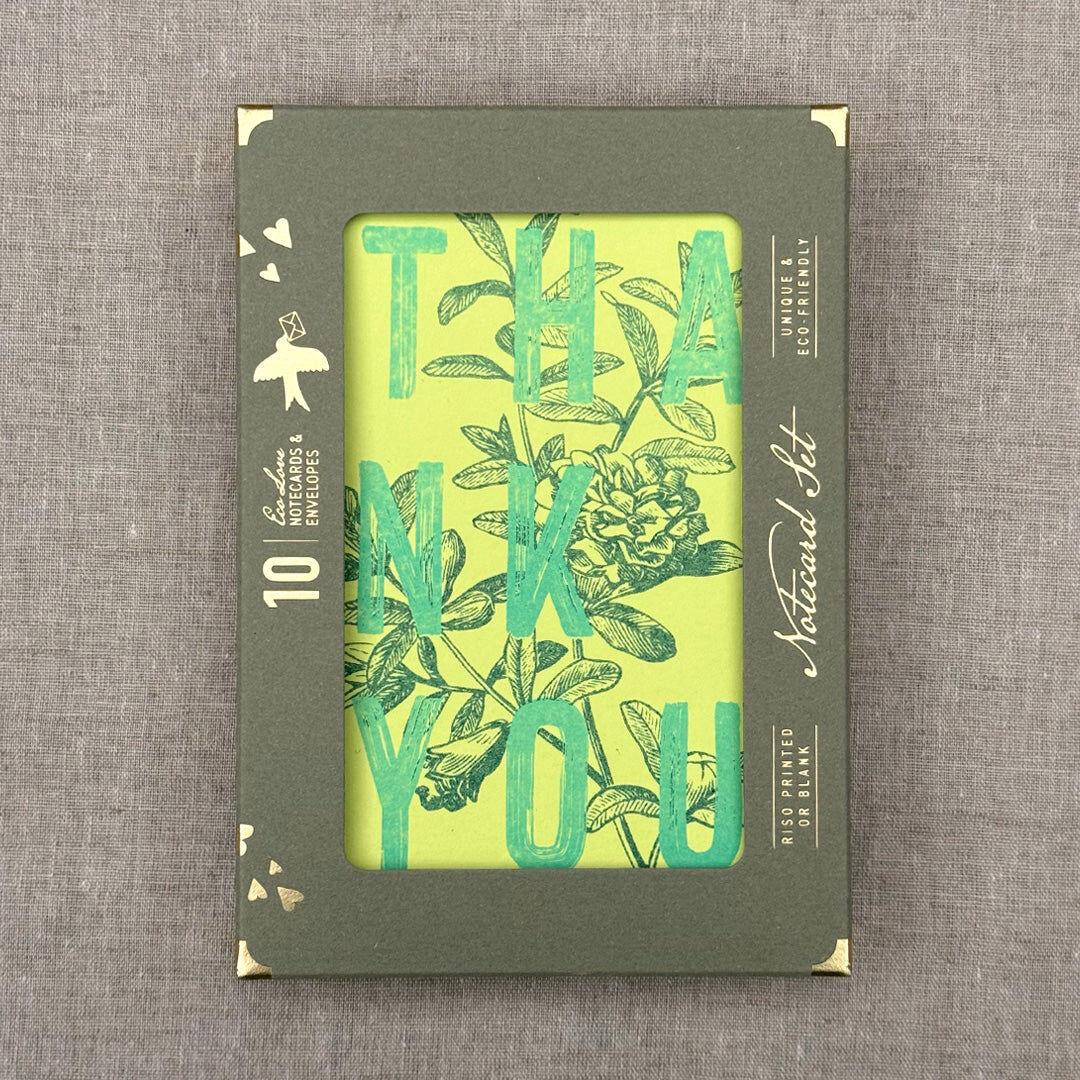 Notecard Set / Thank you / Premium Gmund Paper