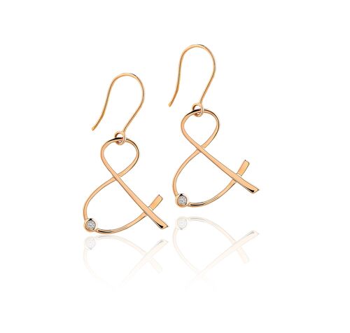 Boucles d'oreilles Grande Esperluette Diamant