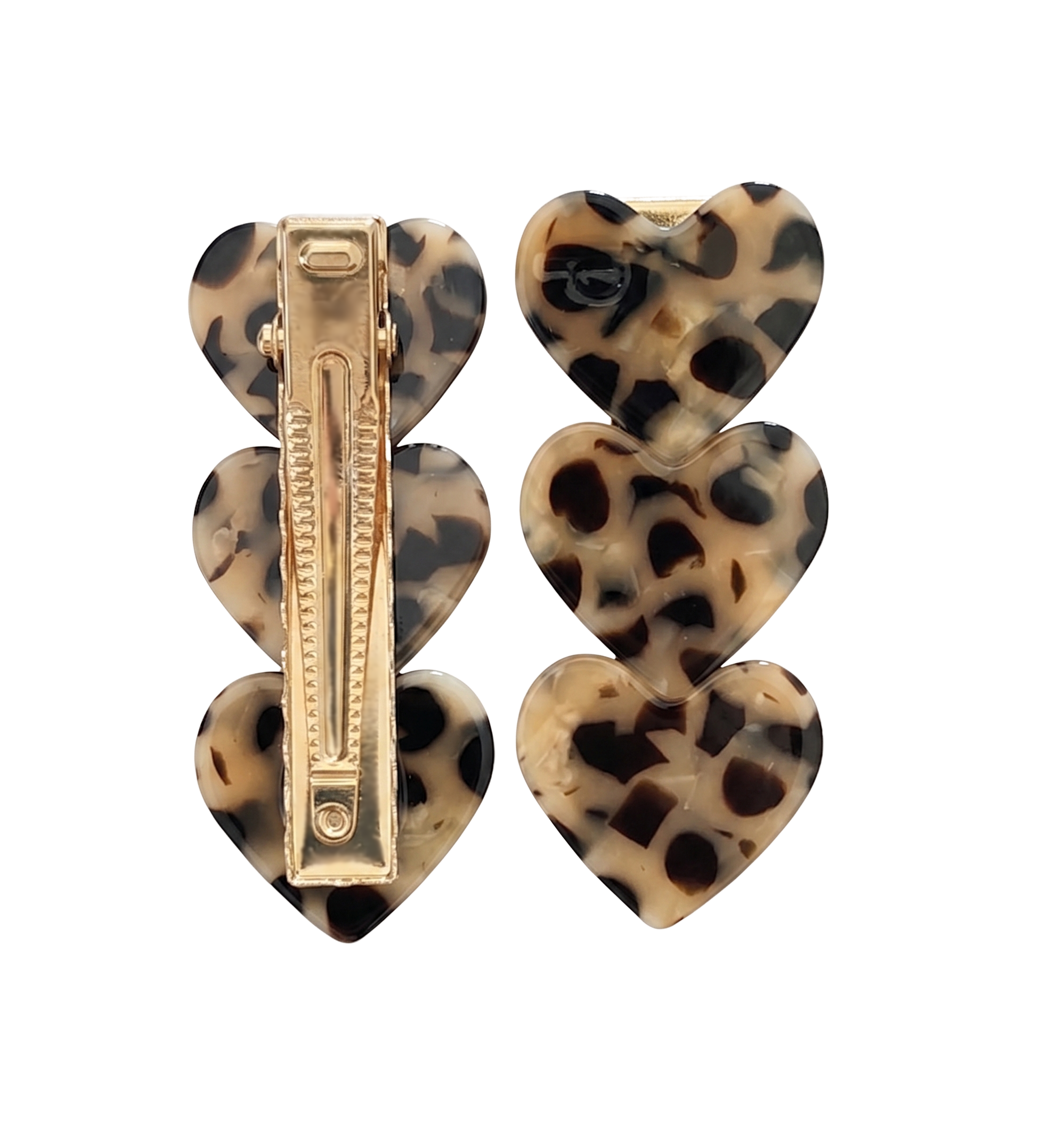 Heart Clip - Leopard
