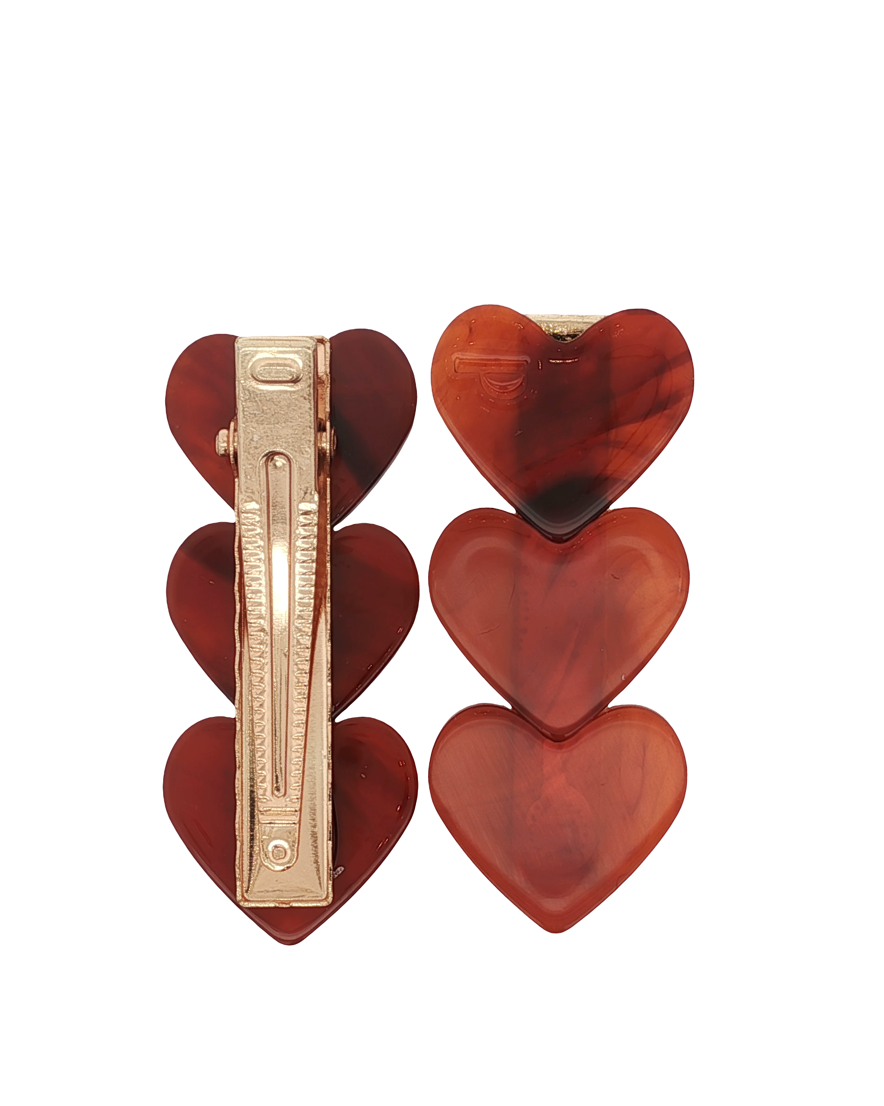 Heart Clip - Delicate Red