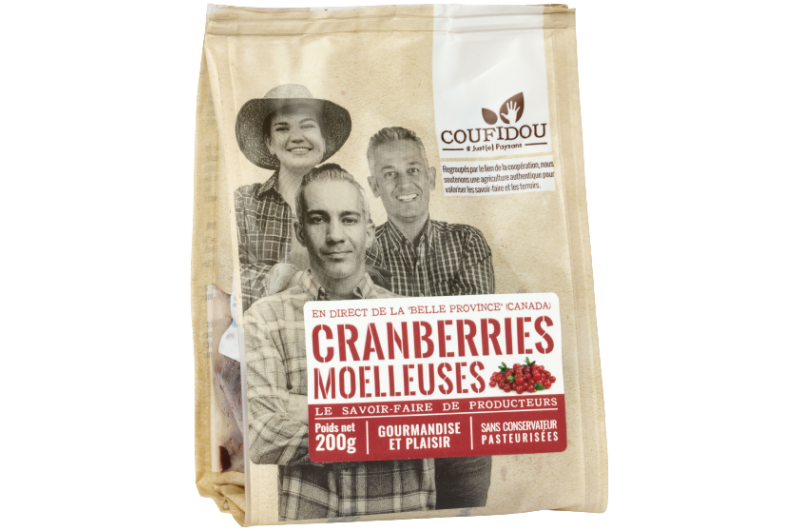 Coufidou Soft Cranberries 200g