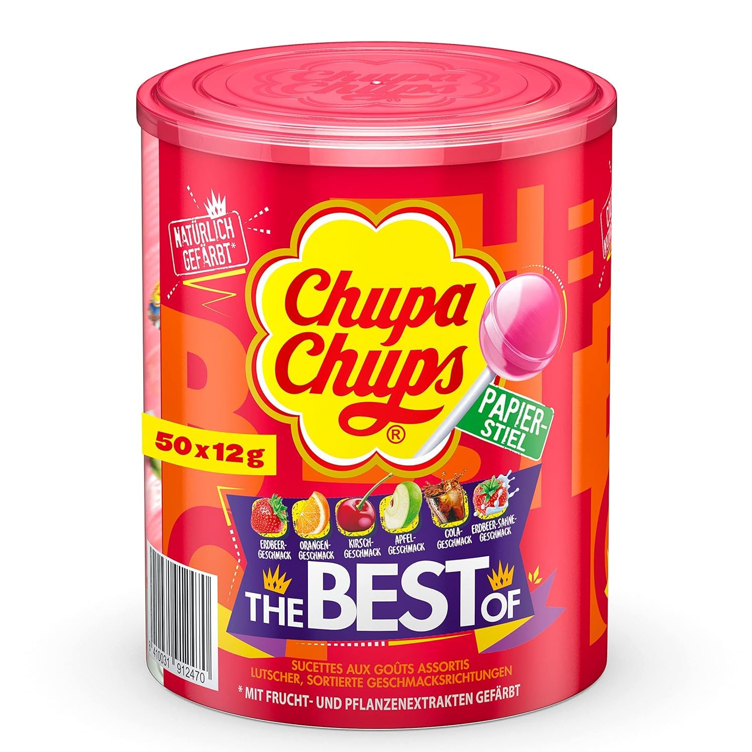 Tubo “The Best Of” 50 Chupa Chups lollipops
