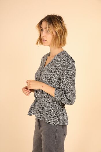 Blouse CAROLE noire S/M/L 3