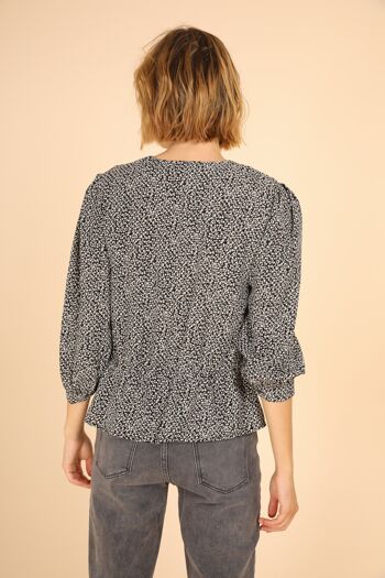 Blouse CAROLE noire S/M/L 4