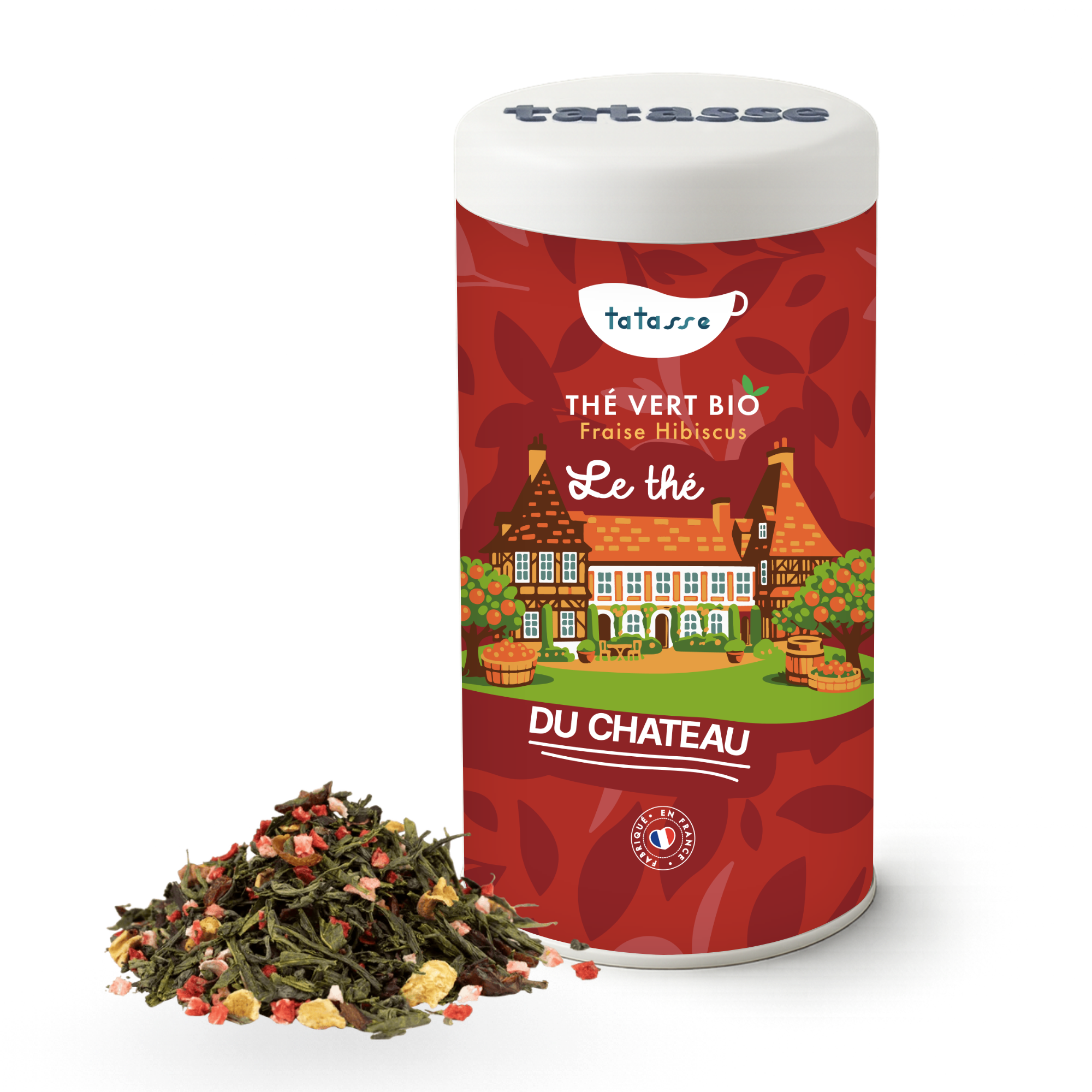 Organic strawberry green tea - Thé du Château