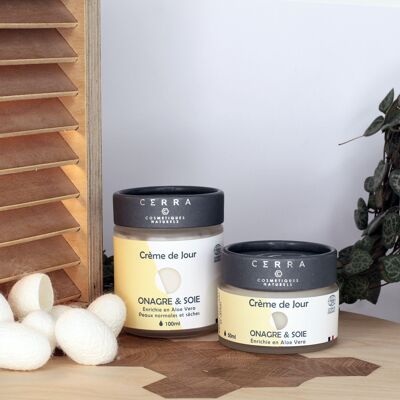 Evening Primrose & Silk Day Cream - Certified Organic - Antioxidant and Protective - 100 ml
