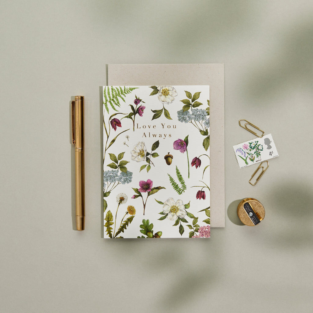 Cottage Garden – Ich liebe dich immer – Grußkarte