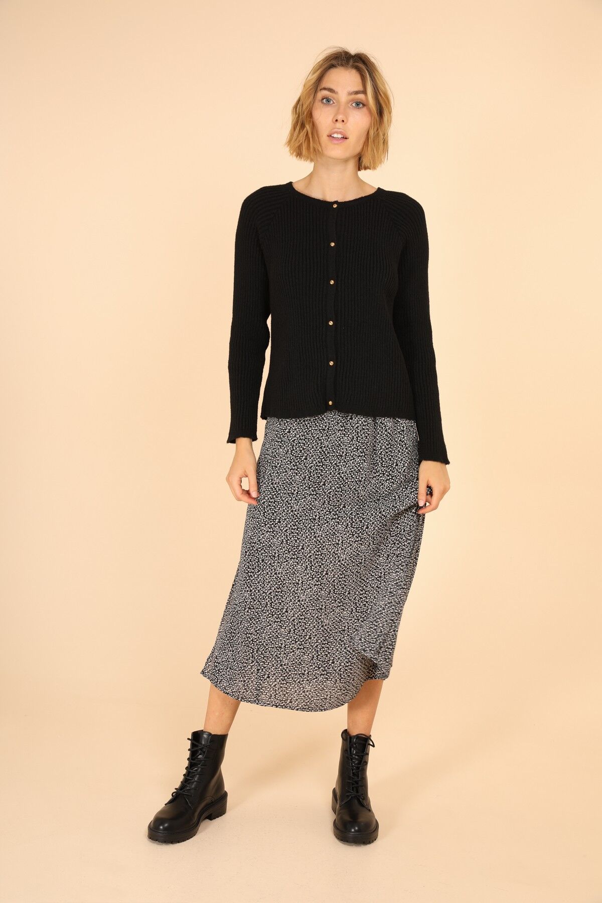 Cardigan PERLE nero S/M/L