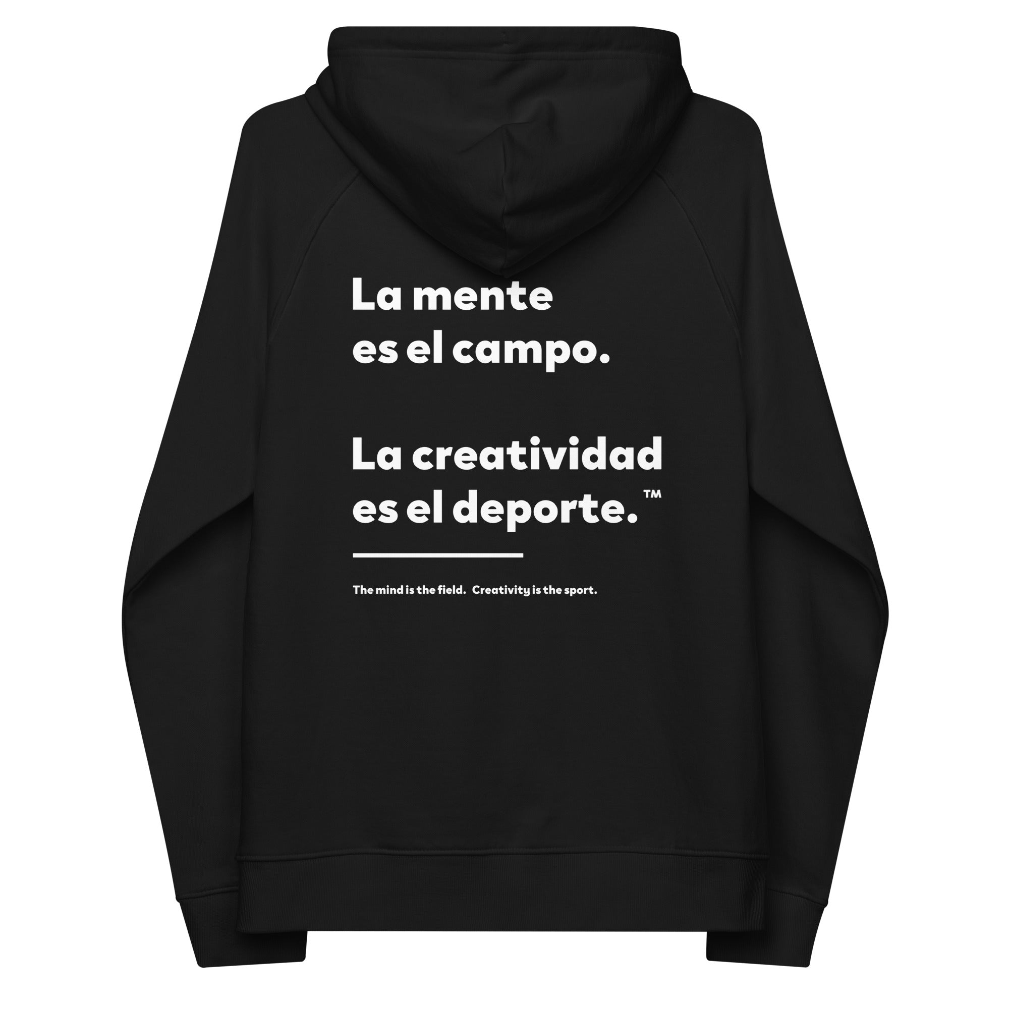 La creatività è lo sport - Felpa con cappuccio in cotone biologico Creative Standard