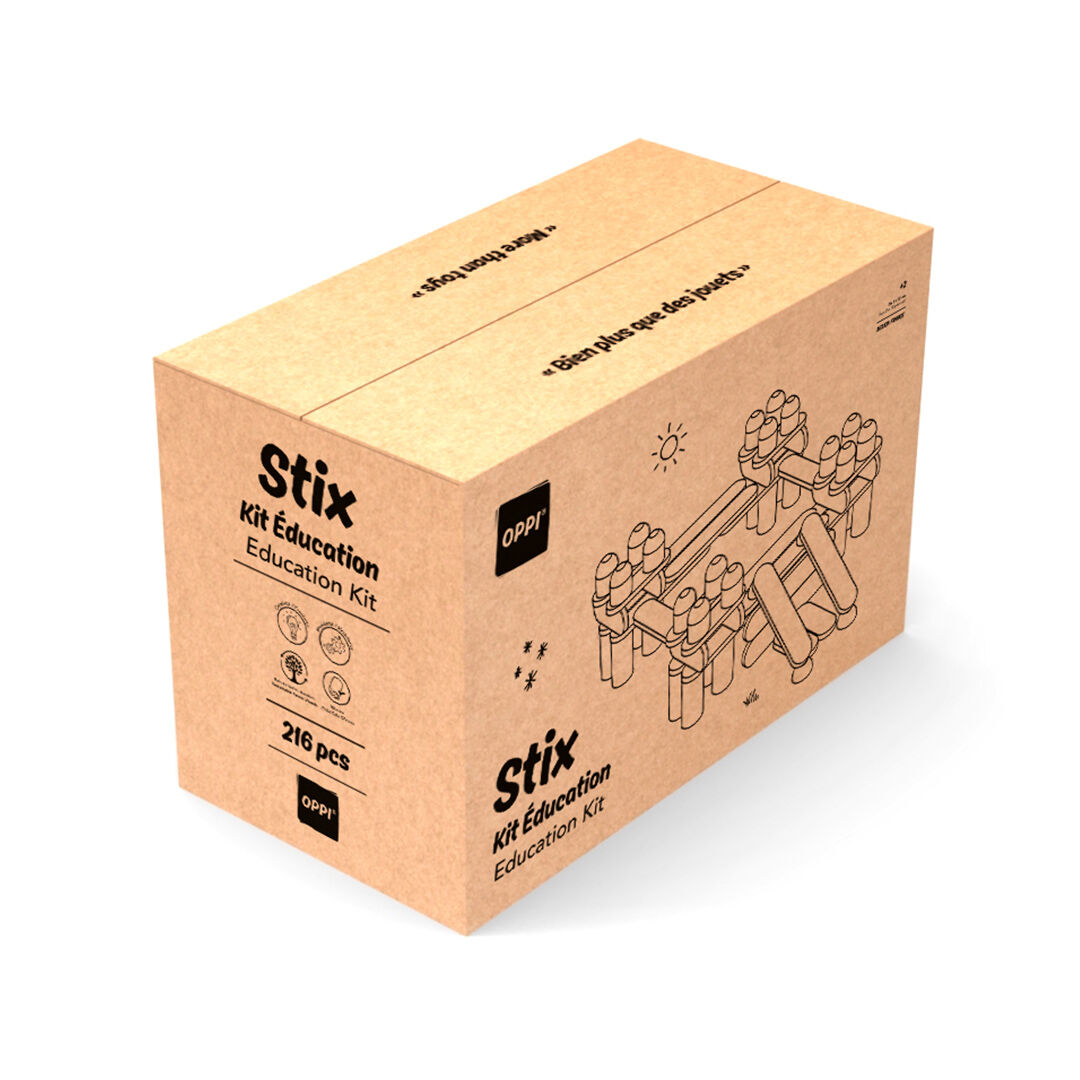 Juguete educativo de construcción de madera - Kit educativo Stix 216