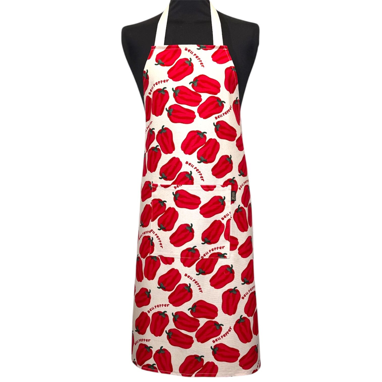 Kitchen apron, white "Pepper"