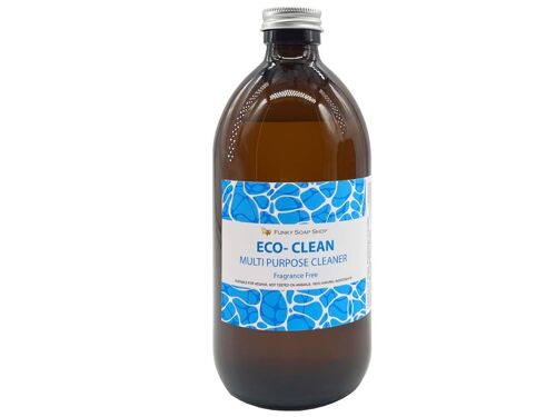 Eco- Clean Liquid Soap Fragrance Free, 1 Glass Bottle of 500m