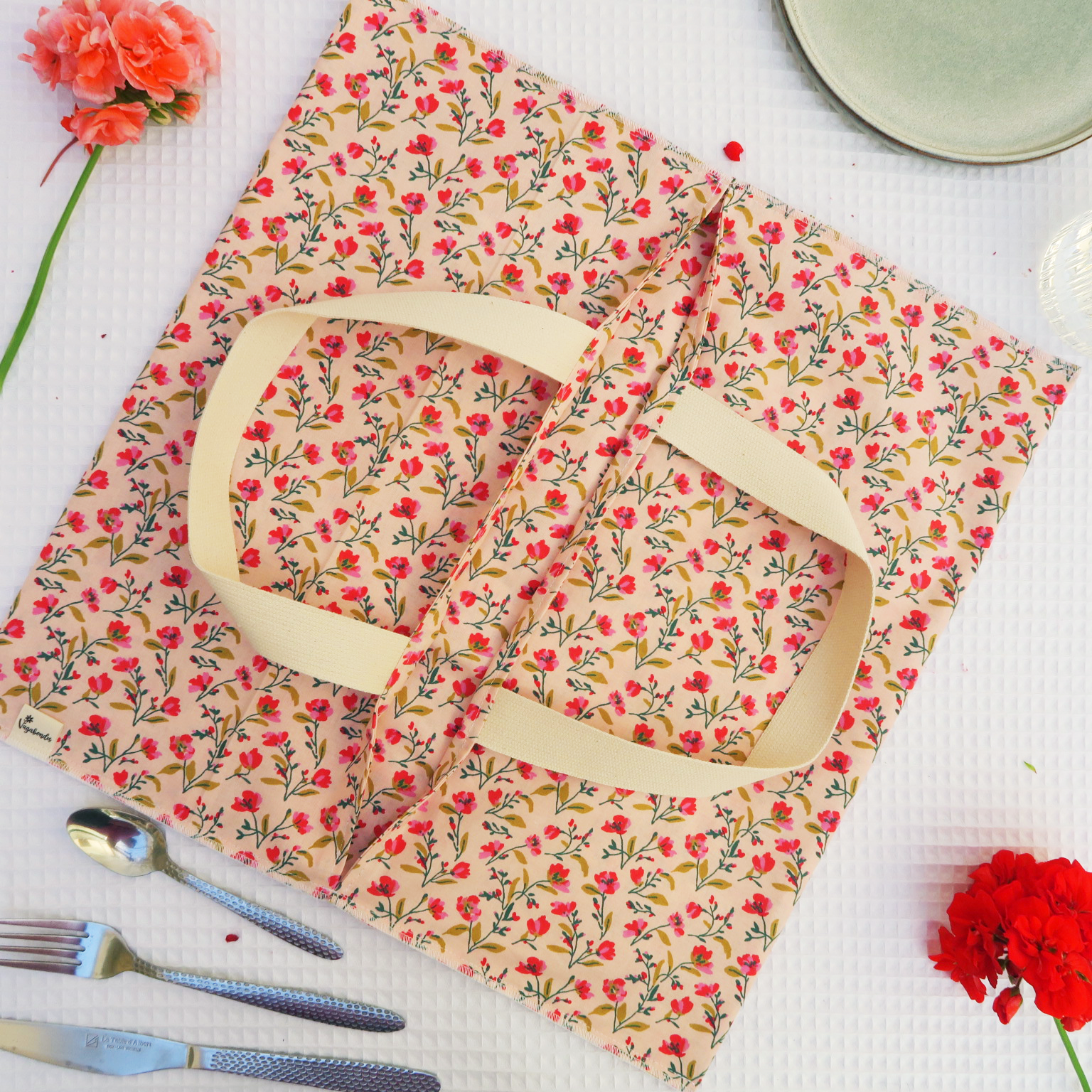 Cotton pie carrier – 40 x 40 cm – Les Beaux Jours Collection