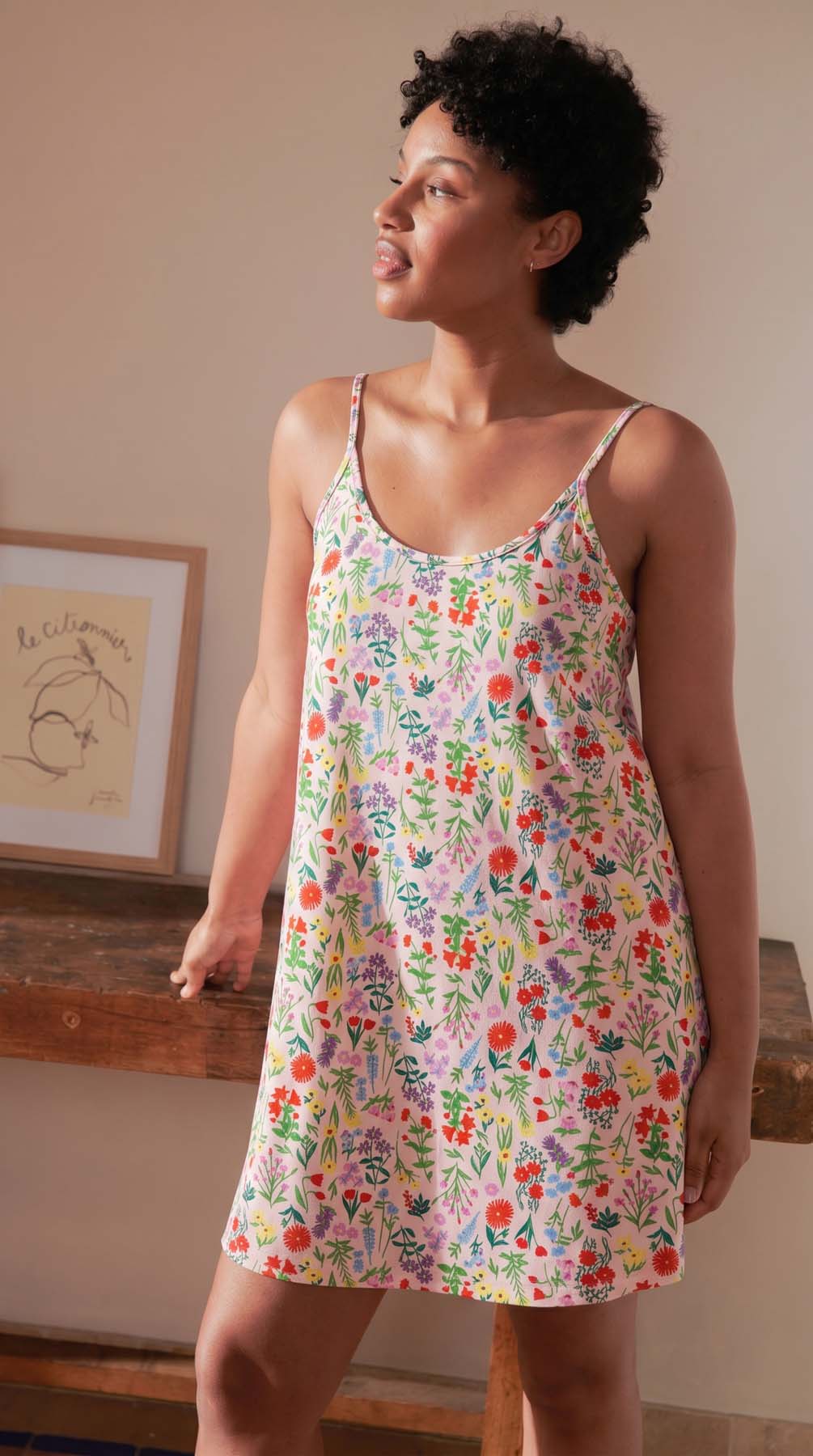Organic Cotton Nightgown - Pampa Pink
