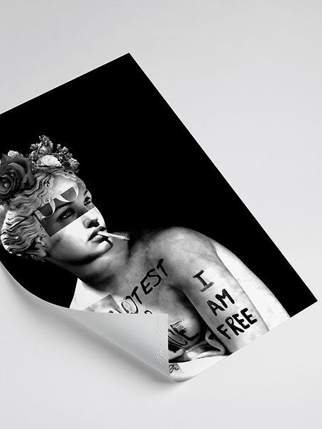 MARBLE FEMEN POSTER 40x50cm