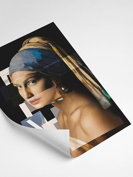 POSTER GIRL WITH A PEARL 40x50 cm