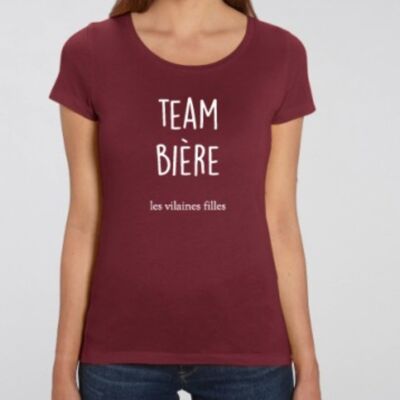 Tee-shirt col rond Team bière bio-Bordeaux