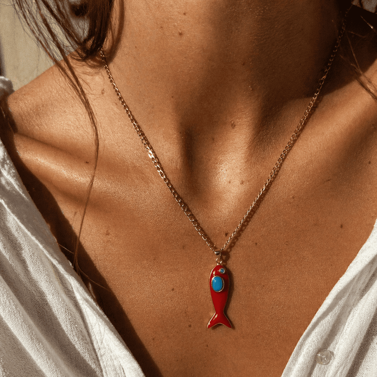 Il tesoro rosso - Collana pesce rosso
