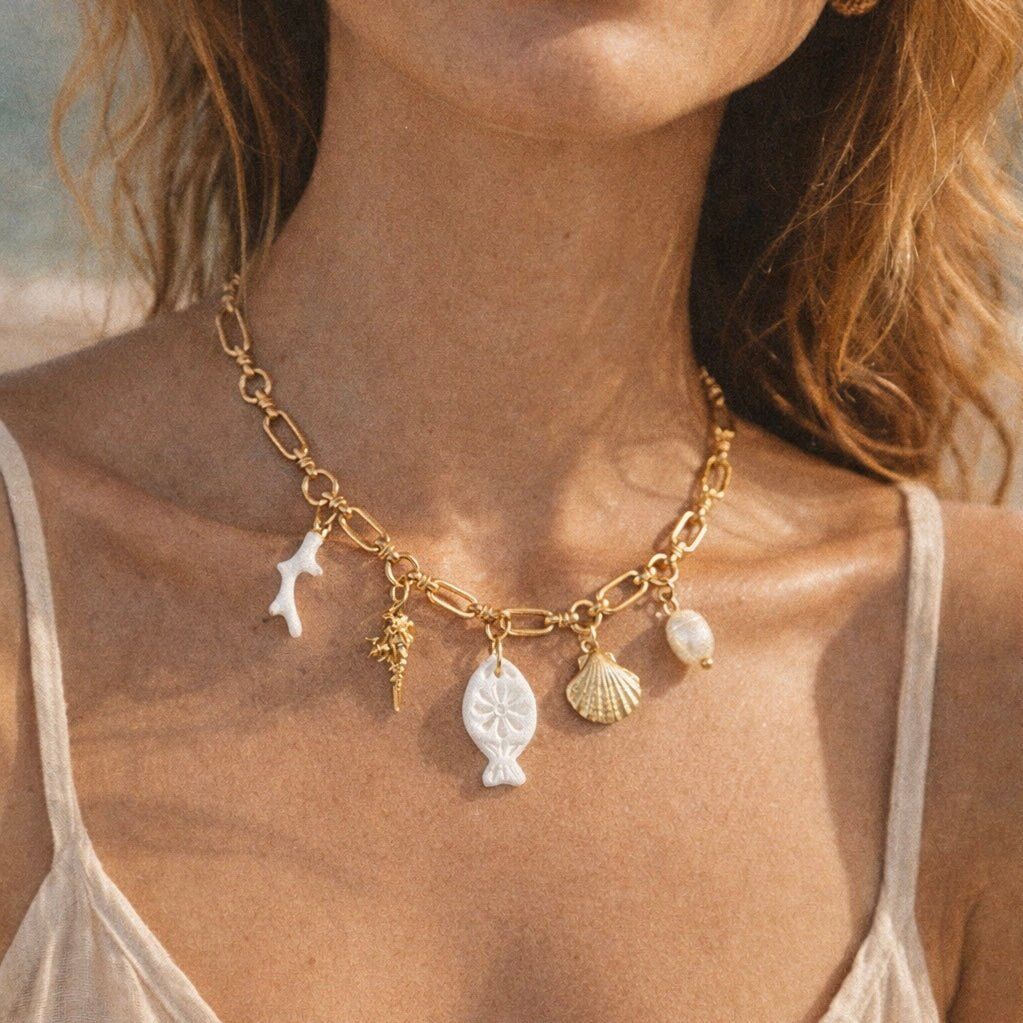 LA SCHIUMA DEL MARE - Collana con charms