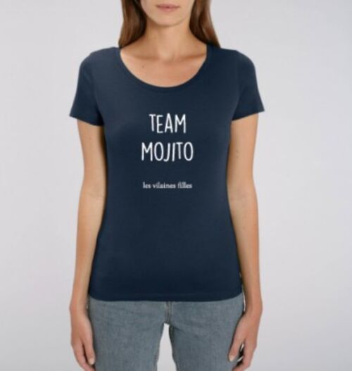 Tee-shirt col rond Team Mojito bio-Bleu marine