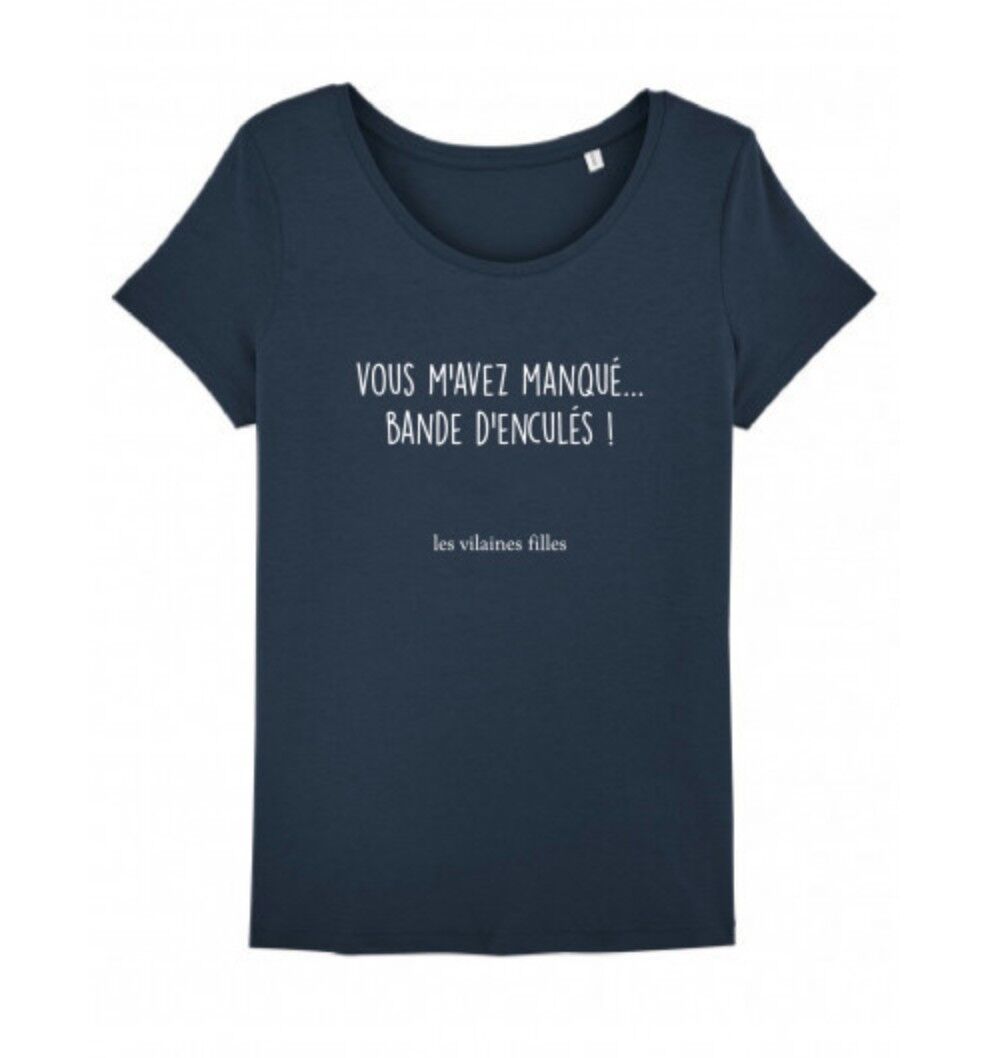 Round neck t-shirt Band of motherfuckers-Navy blue