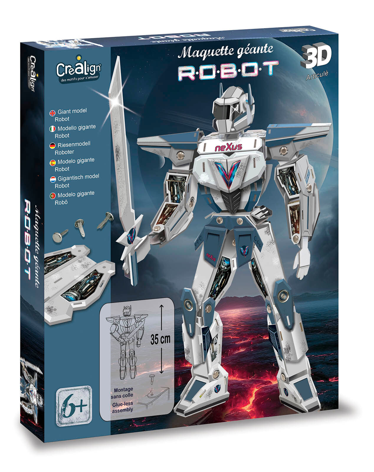 Modello di robot gigante