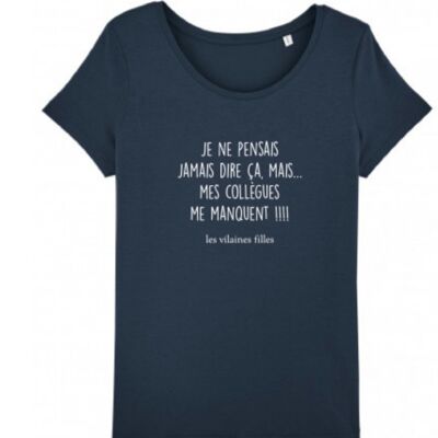 Rundhals-T-Shirt, an das ich nie gedacht hätte-Marineblau
