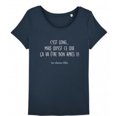 T-Shirt mit Rundhalsausschnitt It's long-Marineblau