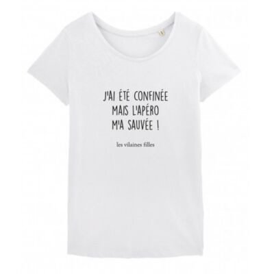 Round neck t-shirt I was confined but ... - White