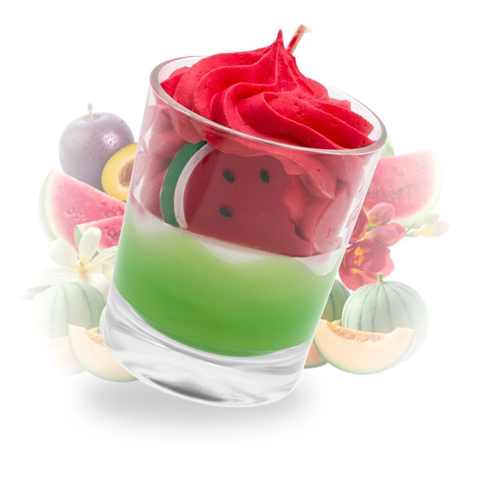 Handcrafted gourmet watermelon candle