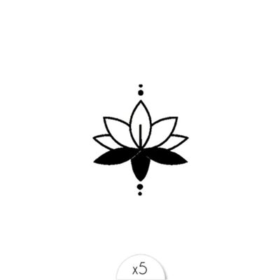 Tatouage éphémère : Lotus