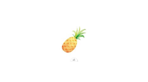 Tatouage éphémère : Ananas