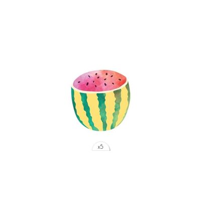 Temporäre Tätowierung: Wassermelone x5