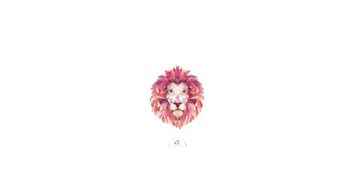 Tatouage éphémère : Lion